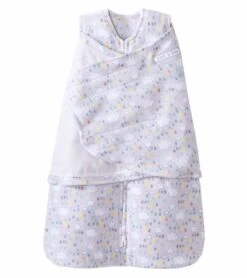 HALO SleepSack Swaddle, Micro-Fleece, Rain Drops, Small