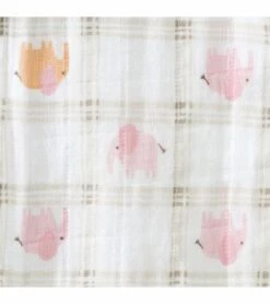 HALO SleepSack Swaddle, Muslin, Elephant Plaid, Newborn -Little Unicorn Store halo sleepsack swaddle muslin elephant plaid newborn 176
