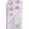 Hello Spud Organic Cotton Hooded Towel And Washcloth Set - Pink Hearts 1 Hello Spud Organic Cotton Hooded Towel And Washcloth Set - Pink Hearts -Little Unicorn Store hello spud organic cotton hooded towel and washcloth set pink hearts 83