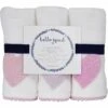 Hello Spud Organic Cotton Washcloth 3-Pack - Pink Hearts -Little Unicorn Store hello spud organic cotton washcloth 3 pack pink hearts 102