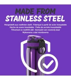 Ion8 Leak Proof Kids Stainless Steel Water Bottle, 13oz - Purple -Little Unicorn Store ion8 leak proof kids stainless steel water bottle 13oz purple 134
