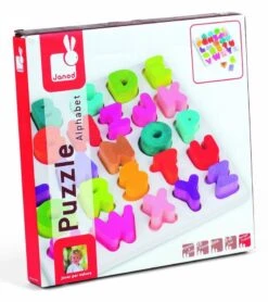 Janod I Wood Alphabet Puzzle -Little Unicorn Store janod i wood alphabet puzzle 129