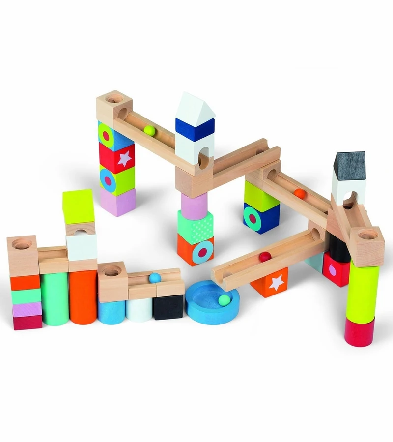 Janod Kubix Marble Run, 50 Pcs 3 Janod Kubix Marble Run, 50 Pcs