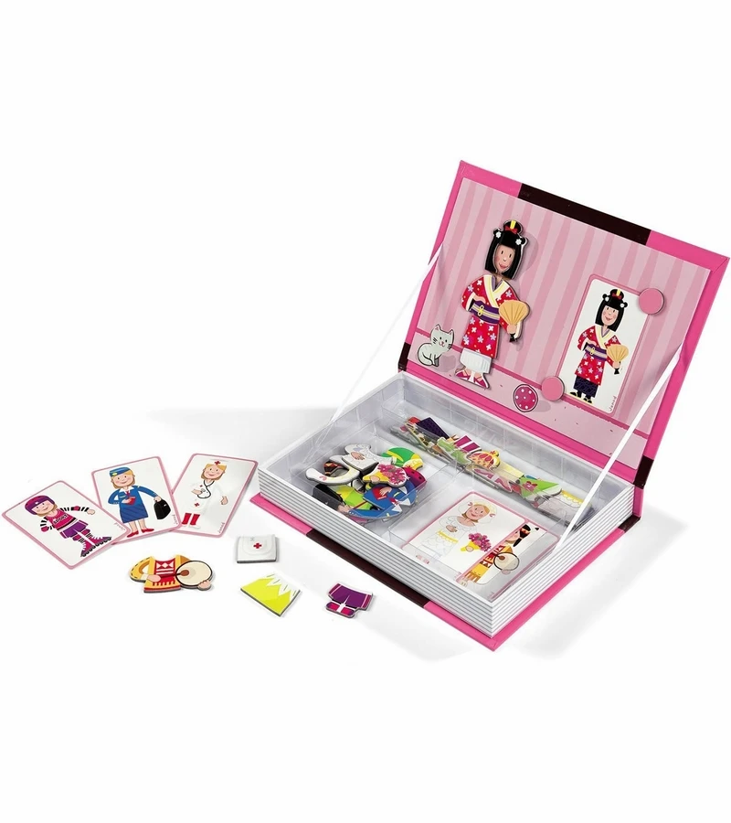 Janod Magnetibook Girl's Outfits 4 Janod Magnetibook Girl's Outfits - Image 2