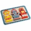 Janod Robots Chunky Puzzle -Little Unicorn Store janod robots chunky puzzle 95