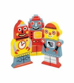 Janod Robots Chunky Puzzle 5 Janod Robots Chunky Puzzle -Little Unicorn Store janod robots chunky puzzle 96