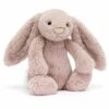 Jellycat Luxe Bashful Bunny Rosa Medium, 11" 2 Jellycat Luxe Bashful Bunny Rosa Medium, 11" -Little Unicorn Store jellycat luxe bashful bunny rosa medium 11 6