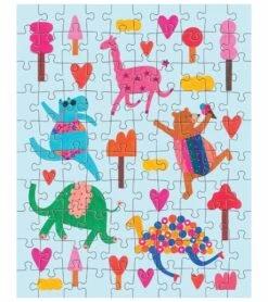 Jiggy Junior 100pc Puzzle - Dancing Animals By Archita Khosla