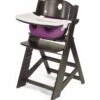 Keekaroo Height Right High Chair & Infant Insert - Espresso / Raspberry -Little Unicorn Store keekaroo height right high chair infant insert espresso raspberry 136