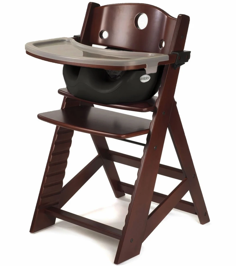 Keekaroo Height Right High Chair & Infant Insert - Mahogany / Black 3 Keekaroo Height Right High Chair & Infant Insert - Mahogany / Black