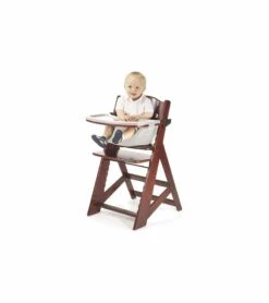 Keekaroo Height Right High Chair & Infant Insert - Mahogany / Vanilla -Little Unicorn Store keekaroo height right high chair infant insert mahogany vanilla 139