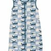 KicKee Pants Lightweight Sleeping Bag - Pond Airplanes, 0-6 Months -Little Unicorn Store kickee pants lightweight sleeping bag pond airplanes 0 6 months 53