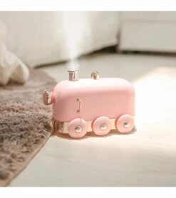Kubbick Trozk Mini Train Humidifier - Pink -Little Unicorn Store kubbick trozk mini train humidifier pink 107