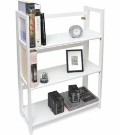 Lipper International Kids 3-Shelf Folding Bookcase - White -Little Unicorn Store lipper international kids 3 shelf folding bookcase white 126