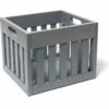 Lipper International Wooden Storage Crate - Grey