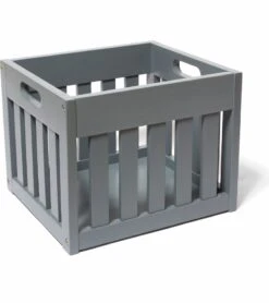 Lipper International Wooden Storage Crate - Grey