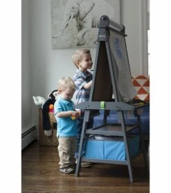 Little Partners Deluxe Art Easel Center - Earl Grey -Little Unicorn Store little partners deluxe art easel center earl grey 121