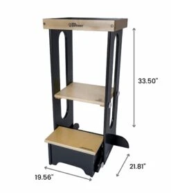 Little Partners Explore N Store Learning Tower - Charcoal / Natural Platform 13 Little Partners Explore N Store Learning Tower - Charcoal / Natural Platform -Little Unicorn Store little partners explore n store learning tower charcoal natural platform 164