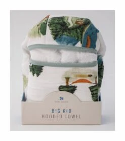 Little Unicorn Cotton Big Kid Hooded Towel - Happy Camper -Little Unicorn Store little unicorn cotton big kid hooded towel happy camper 135