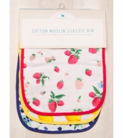 Little Unicorn Cotton Classic Bib 3-Pack - Berry Lemonade -Little Unicorn Store little unicorn cotton classic bib 3 pack berry lemonade 165