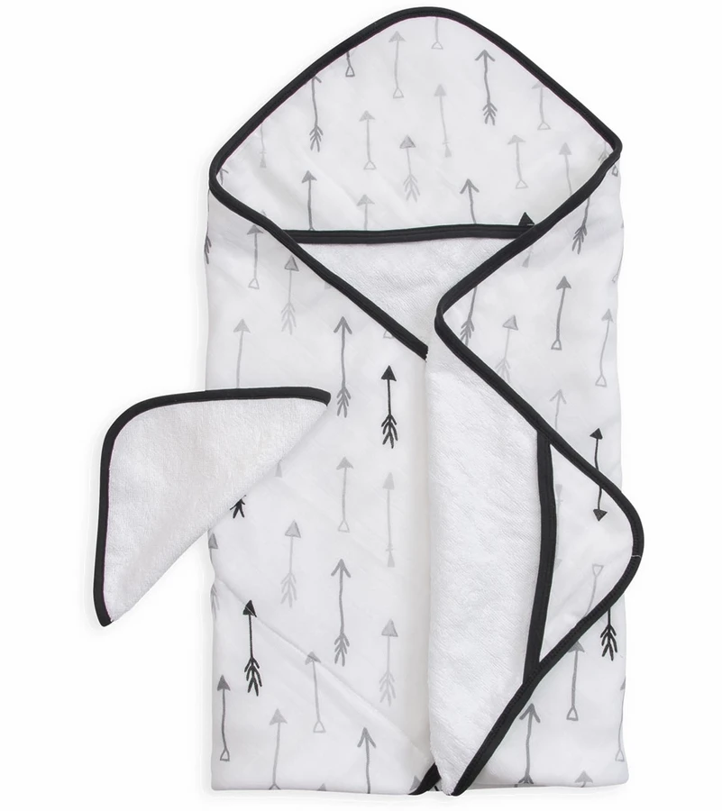 Little Unicorn Cotton Hooded Towel & Washcloth - Arrow 3 Little Unicorn Cotton Hooded Towel & Washcloth - Arrow