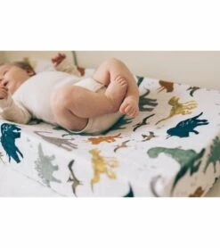 Little Unicorn Cotton Muslin Changing Pad Cover - Dino Friends 10 Little Unicorn Cotton Muslin Changing Pad Cover - Dino Friends -Little Unicorn Store little unicorn cotton muslin changing pad cover dino friends 122