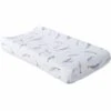 Little Unicorn Cotton Muslin Changing Pad Cover - Narwhal 2 Little Unicorn Cotton Muslin Changing Pad Cover - Narwhal -Little Unicorn Store little unicorn cotton muslin changing pad cover narwhal 132