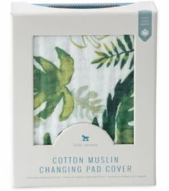 Little Unicorn Cotton Muslin Changing Pad Cover - Tropical Leaf -Little Unicorn Store little unicorn cotton muslin changing pad cover tropical leaf 130
