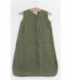 Little Unicorn Cotton Muslin Sleep Bag, Medium - Fern