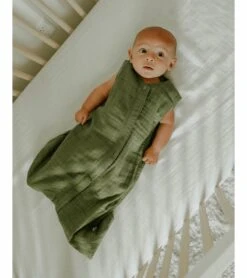 Little Unicorn Cotton Muslin Sleep Bag, Medium - Fern -Little Unicorn Store little unicorn cotton muslin sleep bag medium fern 147