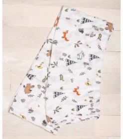 Little Unicorn Cotton Muslin Swaddle 3-pack - Forest Friends -Little Unicorn Store little unicorn cotton muslin swaddle 3 pack forest friends 254