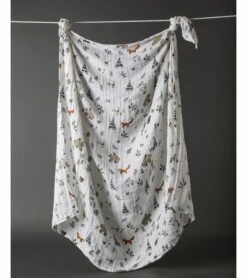 Little Unicorn Cotton Muslin Swaddle 3-pack - Forest Friends -Little Unicorn Store little unicorn cotton muslin swaddle 3 pack forest friends 255