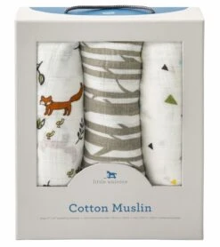 Little Unicorn Cotton Muslin Swaddle 3-pack - Forest Friends -Little Unicorn Store little unicorn cotton muslin swaddle 3 pack forest friends 257
