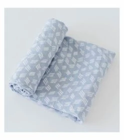 Little Unicorn Cotton Muslin Swaddle - Blue Grass