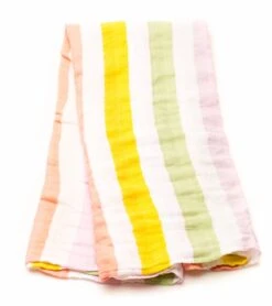 Little Unicorn Cotton Muslin Swaddle - Cabana Stripe -Little Unicorn Store little unicorn cotton muslin swaddle cabana stripe 126