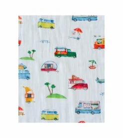 Little Unicorn Cotton Muslin Swaddle - Food Truck -Little Unicorn Store little unicorn cotton muslin swaddle food truck 235