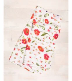 Little Unicorn Cotton Muslin Swaddle - Summer Poppy -Little Unicorn Store little unicorn cotton muslin swaddle summer poppy 177