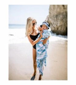 Little Unicorn Cotton Muslin Swaddle - Surf -Little Unicorn Store little unicorn cotton muslin swaddle surf 265