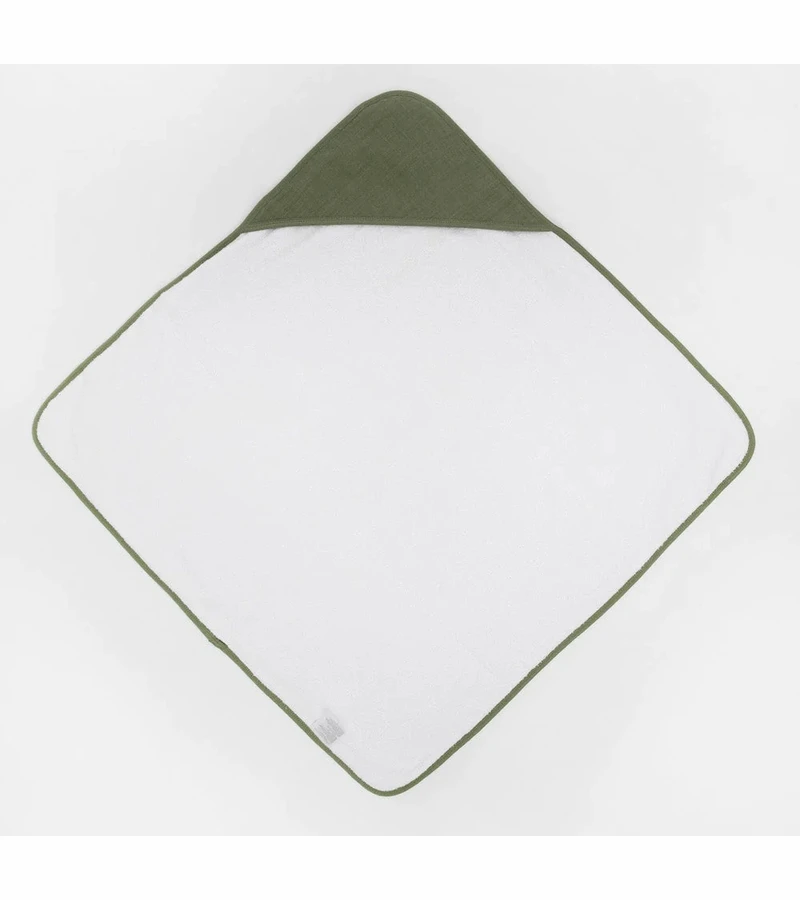 Little Unicorn Infant Hooded Towel - Fern 4 Little Unicorn Infant Hooded Towel - Fern - Image 2