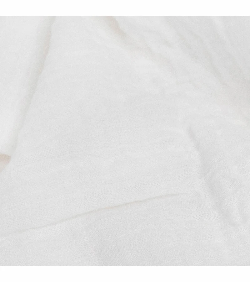 Little Unicorn Organic Cotton Muslin Swaddle Blanket - White 4 Little Unicorn Organic Cotton Muslin Swaddle Blanket - White - Image 2