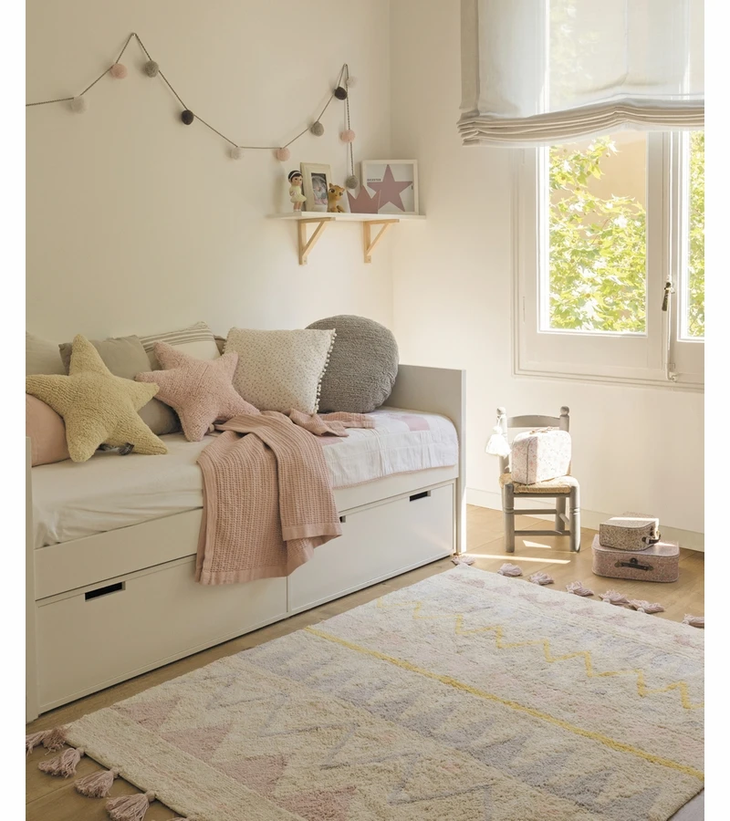 Lorena Canals Azteca Rug - Natural/Vintage Nude (4' 8" X 6' 7") 6 Lorena Canals Azteca Rug - Natural/Vintage Nude (4' 8" X 6' 7") - Image 4