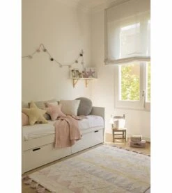 Lorena Canals Azteca Rug - Natural/Vintage Nude (4' X 5' 3") -Little Unicorn Store lorena canals azteca rug natural vintage nude 4 x 5 3 147