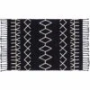 Lorena Canals Bereber Rug - Black (4' 8" X 6' 7") -Little Unicorn Store lorena canals bereber rug black 4 8 x 6 7 240