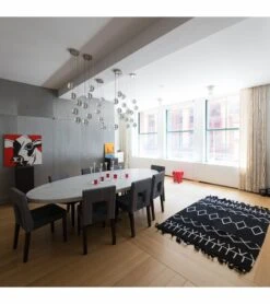 Lorena Canals Bereber Rug - Black (4' 8" X 6' 7") -Little Unicorn Store lorena canals bereber rug black 4 8 x 6 7 242