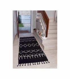 Lorena Canals Bereber Runner - Black (2' 6" X 7' 6") -Little Unicorn Store lorena canals bereber runner black 2 6 x 7 6 158