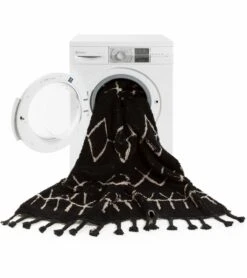 Lorena Canals Bereber Runner - Black (2' 6" X 7' 6") -Little Unicorn Store lorena canals bereber runner black 2 6 x 7 6 159