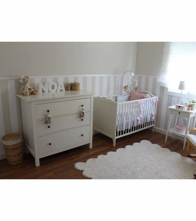 Lorena Canals Biscuit Rug - Beige (4' X 5' 3") 6 Lorena Canals Biscuit Rug - Beige (4' X 5' 3") - Image 4