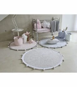 Lorena Canals Bubbly Basket - Blue -Little Unicorn Store lorena canals bubbly basket blue 192