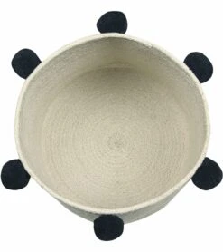 Lorena Canals Bubbly Basket - Natural/Black -Little Unicorn Store lorena canals bubbly basket natural black 190