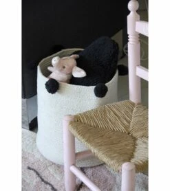 Lorena Canals Bubbly Basket - Natural/Black -Little Unicorn Store lorena canals bubbly basket natural black 192